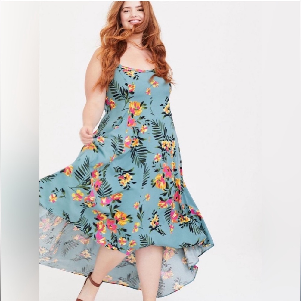 TORRID | Summer High Low Dress Tropical Print 2x